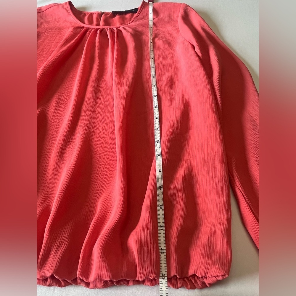 Tommy Hilfiger Coral Long Sleeve Blouse Women's Top size M - Picture 5 of 5